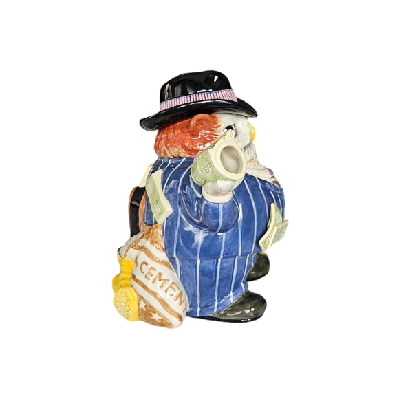 Vintage Fitz And Floyd Birdbrains Owl Capone Teapot cir 2000 - Picture 2 of 12